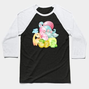 Dino world Baseball T-Shirt